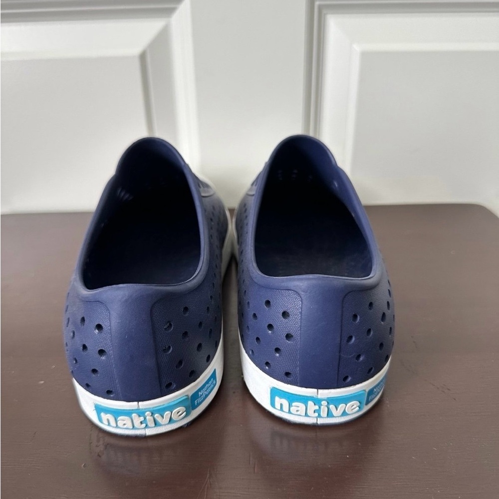 Native Jefferson Adult Shoes Unisex Regatta Blue/Shell White - M8/W10 - Picture 5 of 10